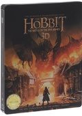 Обложка Фильм Хоббит Битва пяти воинств 3D 2D (4 Blu-ray) (Hobbit: the battle of the five armies, the)