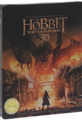 Обложка Фильм Хоббит Битва пяти воинств 3D 2D (4 Blu-ray) (Hobbit: the battle of the five armies, the)